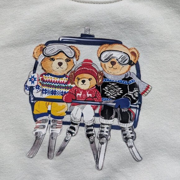 (4/$20) Polo Ralph Laruen -  Bear Skiing Break Sweatshirt - Picture 3 of 7